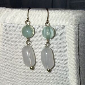 Elegant Gold and Silver Dangle Earrings